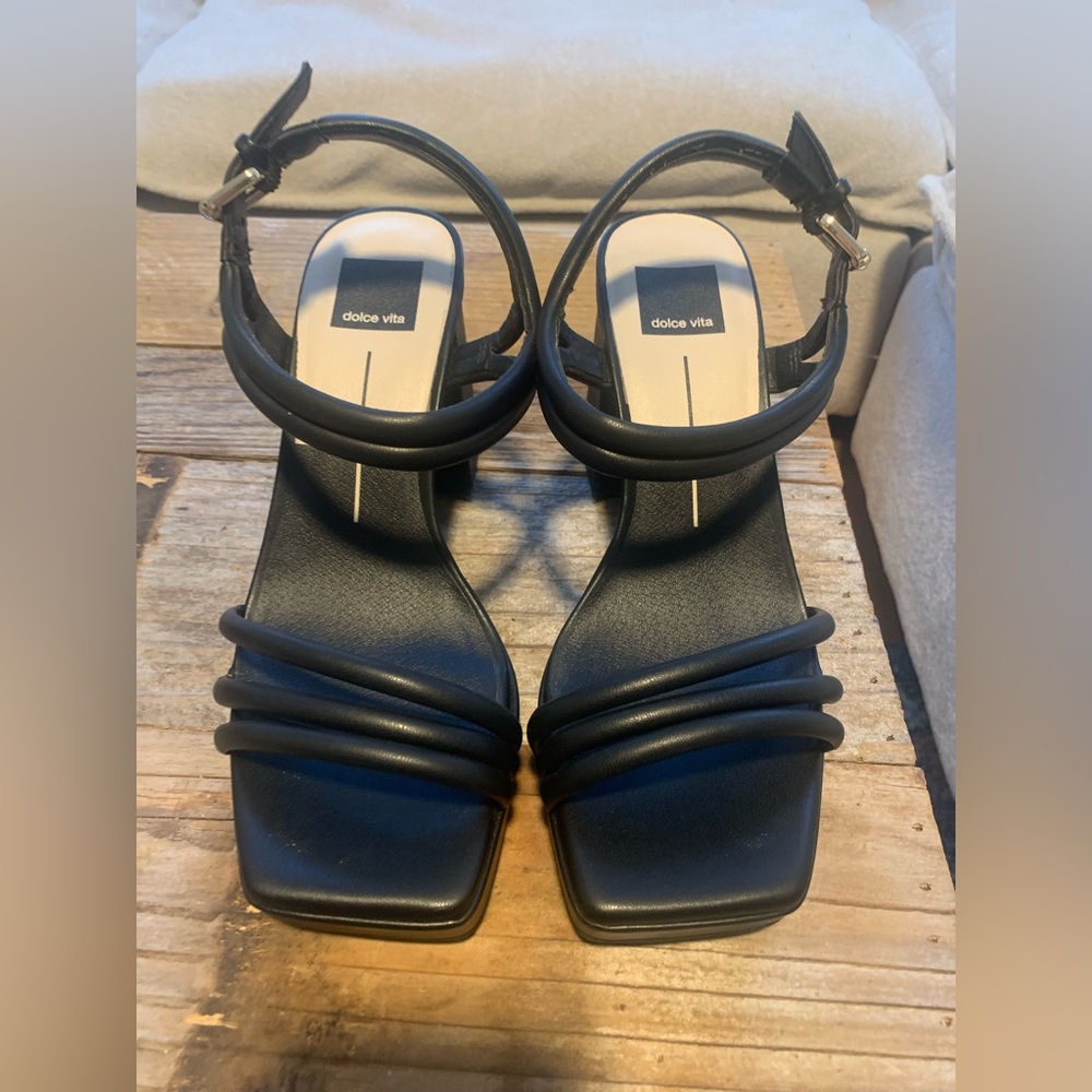 Dolce Vita Black Strappy Heels